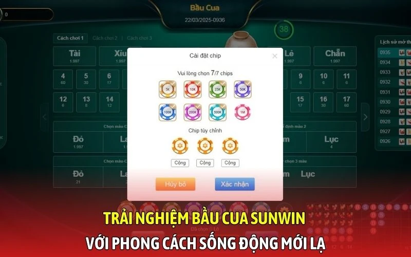 Trải nghiệm bầu cua SunWin với phong cách sống động mới lạ