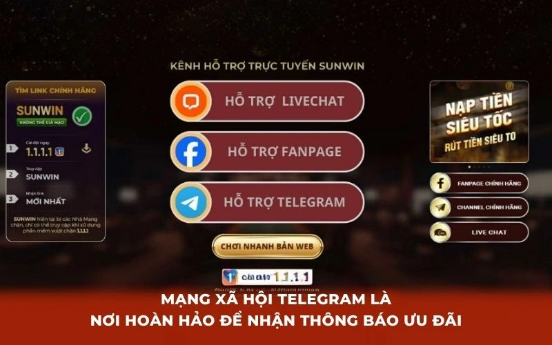 Mạng xã hội Telegram là nơi hoàn hảo để nhận thông báo ưu đãi
